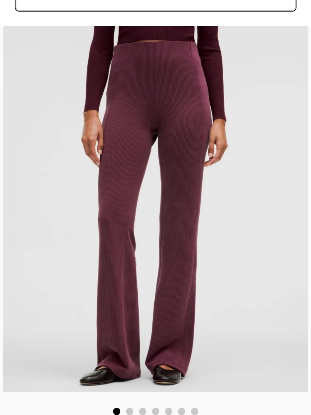 Lululemon Ribbed Softstreme Flared Pant